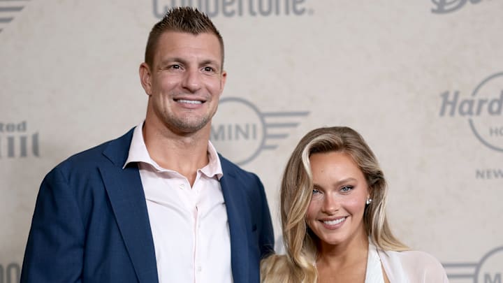 Rob Gronkowski, Camille Kostek at the 2025 SI Swimsuit Issue launch party