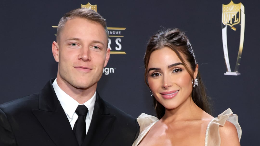 Christian McCaffrey and Olivia Culpo