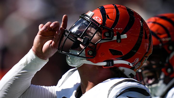Cincinnati Bengals defensive end Trey Hendrickson (91) celebrates a sack against the Cleveland Browns. Cincinnati Bengals defensive end Trey Hendrickson (91) celebrates a sack against the Cleveland Browns.