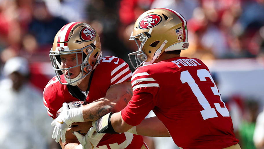 Christian McCaffrey and Brock Purdy