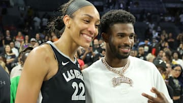 Shedeur Sanders had a humorous recap of his courtside attendance at a WNBA playoff game