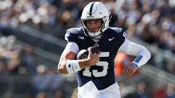 Penn State Nittany Lions quarterback Drew Allar (15)