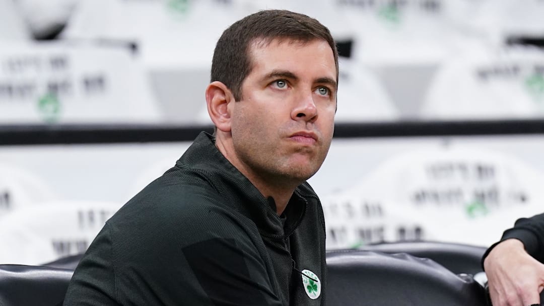 Apr 17, 2022; Boston, Massachusetts, USA; Boston Celtics President of Basketball Operations Brad Stevens
on the court sideline before the start of the first round against the Boston Celtics for the 2022 NBA playoffs at TD Garden. Mandatory Credit: David Butler II-Imagn Images Apr 17, 2022; Boston, Massachusetts, USA; Boston Celtics President of Basketball Operations Brad Stevens
on the court sideline before the start of the first round against the Boston Celtics for the 2022 NBA playoffs at TD Garden. Mandatory Credit: David Butler II-Imagn Images