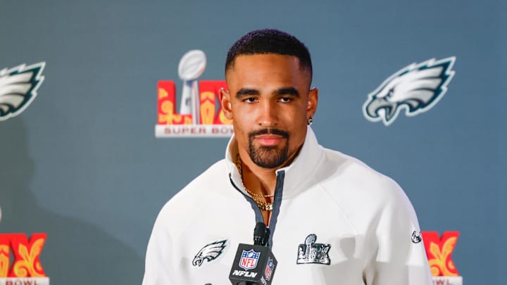 Philadelphia Eagles quarterback Jalen Hurts. Philadelphia Eagles quarterback Jalen Hurts.