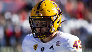 Long snapper John Ferlmann (43) transferred from Arizona State to Ohio State in 2022.