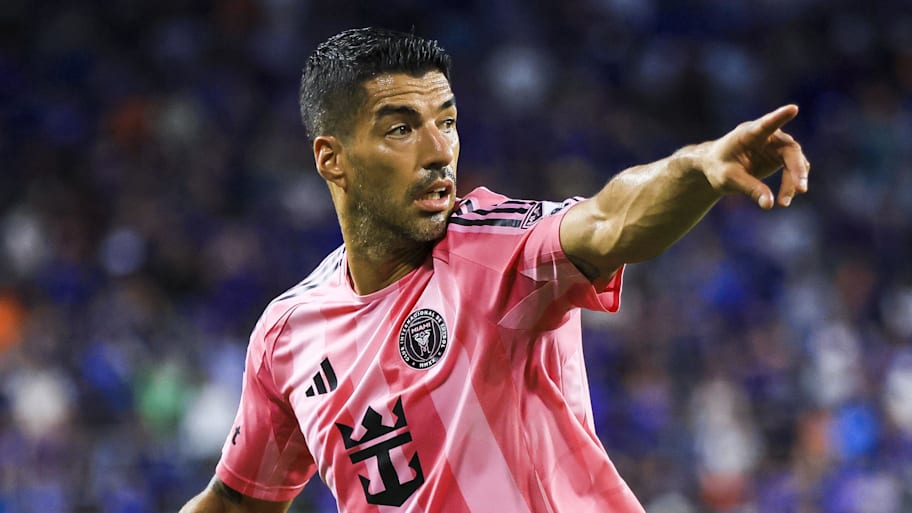 Luis Suárez scored the winning penalty kick for Inter Miami against Necaxa to claim two points of a possible three. | Katie Stratman-Imagn Images
