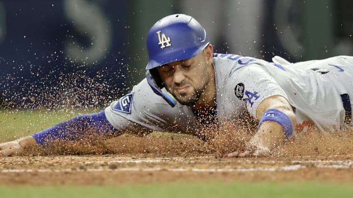 Los Angeles Dodgers left fielder Michael Conforto