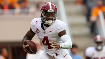 Alabama Crimson Tide quarterback Jalen Milroe
