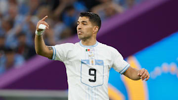 Luis Suárez con la selección uruguaya