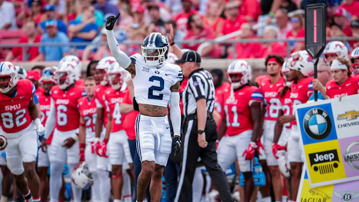 BYU cornerback Marque Collins against SMU