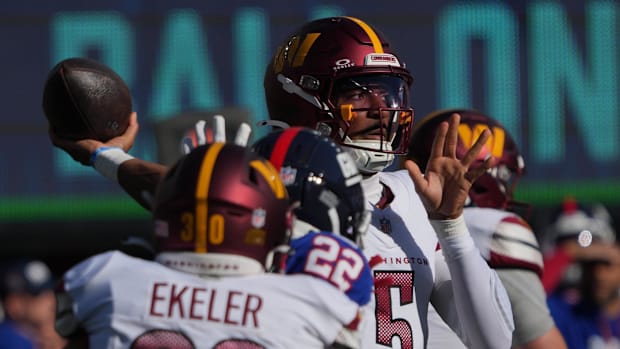 Washington Commanders quarterback Jayden Daniels