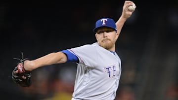Texas Rangers relief pitcher Jake Diekman (41) pitches against the Arizona Diamondbacks