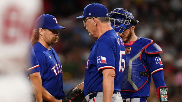 Andrew Chafin walked four batters, including two intentionally and two others with the bases loaded on Monday.