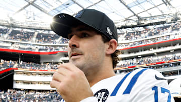 Daniel Jones of the Indianapolis Colts in deep thought