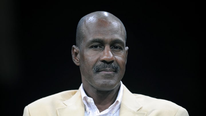 Art Monk participates in a Pro Football Hall of Fame roundtable in 2008. Art Monk participates in a Pro Football Hall of Fame roundtable in 2008.