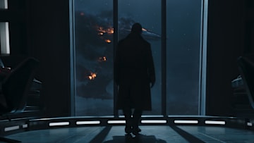 Jod (Jude Law) in Lucasfilm’s STAR WARS: SKELETON CREW, exclusively on Disney+. Photo courtesy of Lucasfilm.