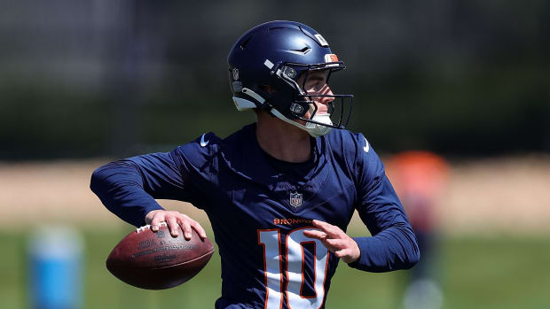 Denver Broncos starting quarterback Bo Nix