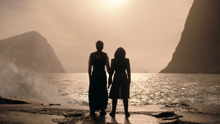 Osha Aniseya (Amandla Stenberg) and the Stranger Qimir (Manny Jacinto) in Lucasfilm's Star Wars: THE ACOLYTE, season one, exclusively on Disney+.