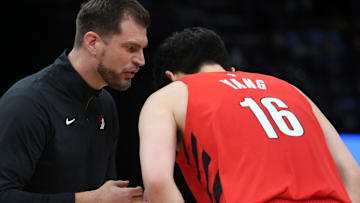 Portland Trail Blazers head coach Tiago Splitter believes Yang Hansen learned lessons from a rough first start on Sunday