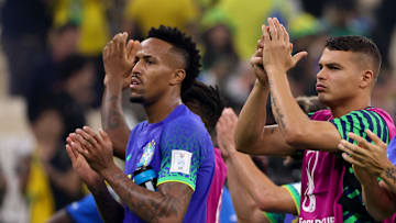 Militão e Thiago Silva atuaram juntos na Seleção Brasileira