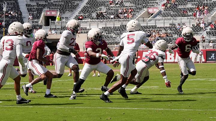April 11, 2026; Tuscaloosa, AL, USA; during the Alabama A Day at Bryant-Denny Stadium.