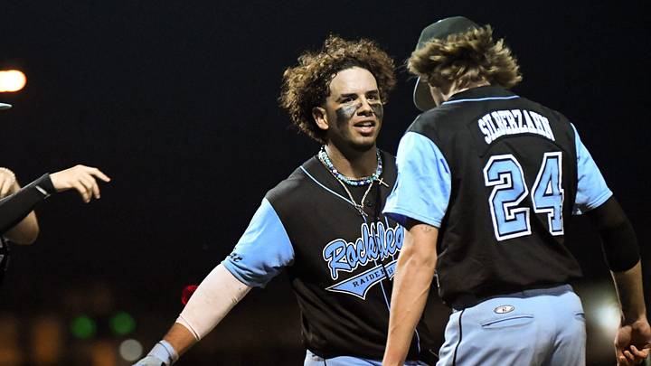 The Atlanta Braves signed catcher Jonathan Matos (facing camera) of Rockledge as an undrafted free agent.