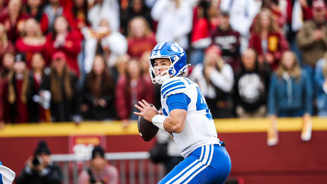 BYU QB Bear Bachmeier against Iowa State