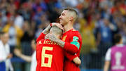 Andrés Iniesta y Sergio Ramos