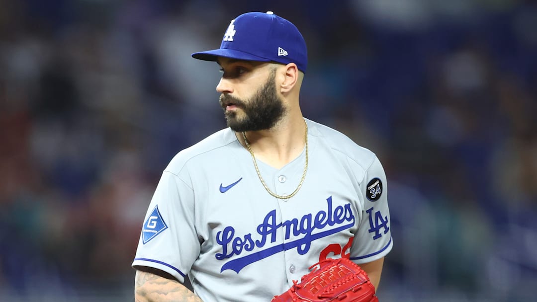 Tanner Scott - Los Angeles Dodgers v Miami Marlins