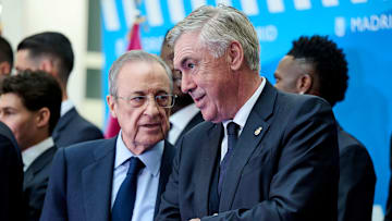 Carlo Ancelotti et Florentino Perez 