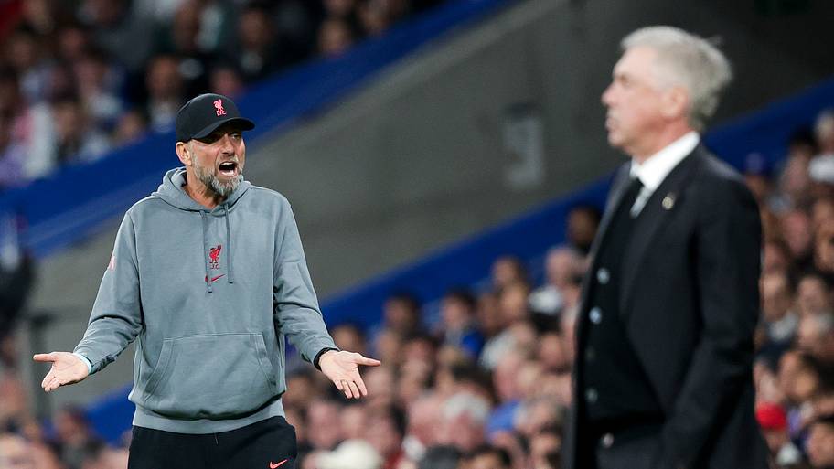 Jürgen Klopp (left) and Carlo Ancelotti.