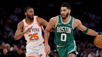 Boston Celtics, New York Knicks, Jayson Tatum, Jaylen Brown, Mikal Bridges