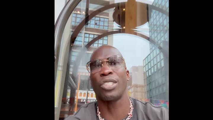 Johnson, also known as "Ochocinco," works as a ratings adjuster for Madden.