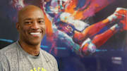 Vince Carter, Wednesday July 17, 2024 at his annual Vince Carter Youth Basketball Academy camp at Mainland High School.