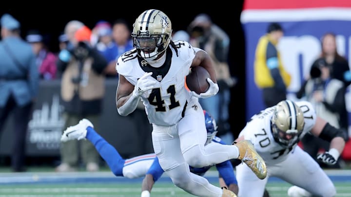 New Orleans Saints running back Alvin Kamara. New Orleans Saints running back Alvin Kamara.