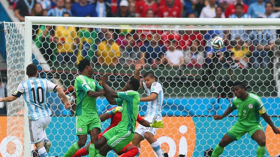Messi goal vs. Nigeria in 2014.