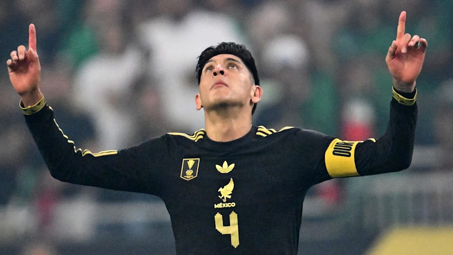 Edson Álvarez scored the winner for Mexico in the Gold Cup final. | Maria Lysaker-Imagn Images