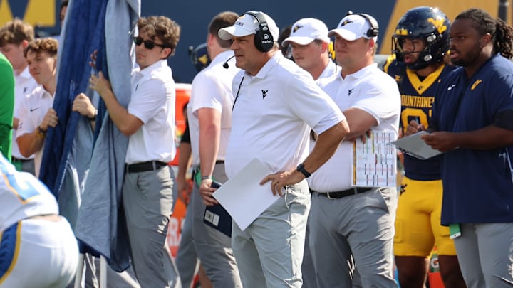 West Virginia University head coach Rich Rodriguez