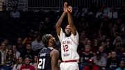 Assembly Ball's Al Durham attempts a jump shot July 19, 2025, against Fail Harder in The Basketball Tournament.