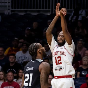 Assembly Ball's Al Durham attempts a jump shot July 19, 2025, against Fail Harder in The Basketball Tournament.