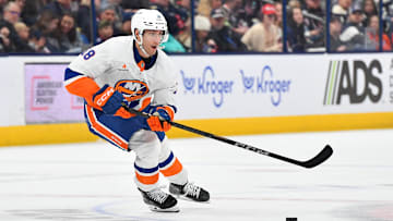 New York Islanders forward Pierre Engvall could be the team's top bounce-back candidate this upcoming season.