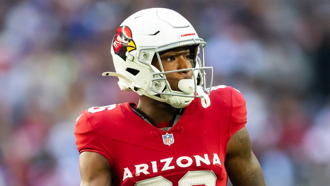 Dec 7, 2025; Glendale, Arizona, USA; Arizona Cardinals wide receiver Jalen Brooks (86) against the Los Angeles Rams at State Farm Stadium. Mandatory Credit: Mark J. Rebilas-Imagn Images