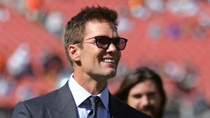 Tom Brady tried his first turducken during the Giants vs. Cowboys Thanksgiving Day game. Tom Brady tried his first turducken during the Giants vs. Cowboys Thanksgiving Day game.