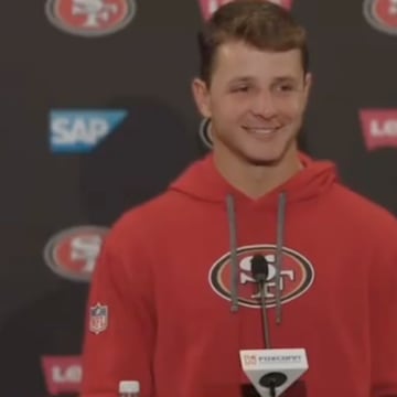 San Francisco 49ers quarterback Brock Purdy on May 21, 2025.