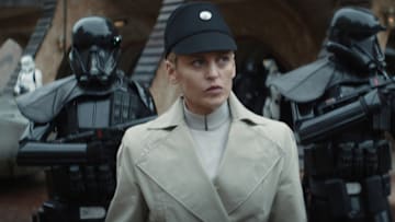Supervisor Dedra Meero (Denise Gough) in Lucasfilm's ANDOR, exclusively on Disney+. ©2022 Lucasfilm Ltd. & TM. All Rights Reserved.