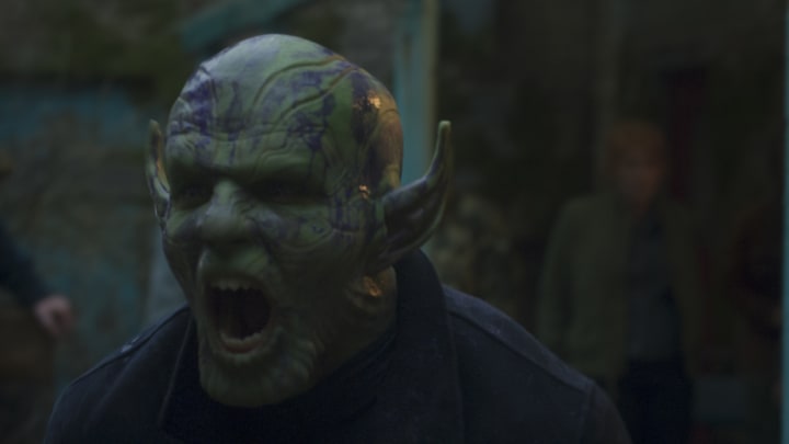 Kingsley Ben-Adir as Rebel Skrull leader Gravik in Marvel Studios' Secret Invasion, exclusively on Disney+. Photo courtesy of Marvel Studios. © 2022 MARVEL.