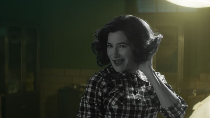 Agatha Harkness (Kathryn Hahn) in Marvel Television's AGATHA ALL ALONG, exclusively on Disney+. Photo courtesy of Marvel Television. © 2024 MARVEL.