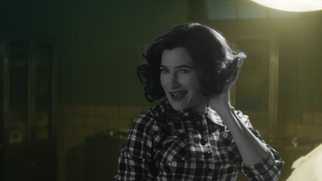 Agatha Harkness (Kathryn Hahn) in Marvel Television's AGATHA ALL ALONG, exclusively on Disney+. Photo courtesy of Marvel Television. © 2024 MARVEL.