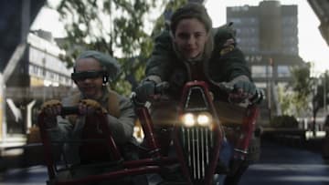 (L-R): KB (Kyriana Kratter) and Fern (Ryan Kiera Armstrong) in Lucasfilm's Star Wars: SKELETON CREW, exclusively on Disney+. ©2024 Lucasfilm Ltd. & TM. All Rights Reserved.