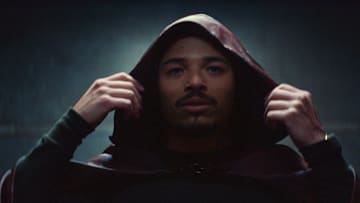Parker Robbins/The Hood (Anthony Ramos) in Marvel Television's IRONHEART, exclusively on Disney+. Photo courtesy of Marvel. © 2025 MARVEL. All Rights Reserved.